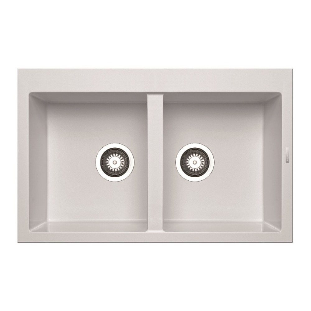 Pyramis Pyragranite Alazia (79X50) 2B Snow Νεροχύτης