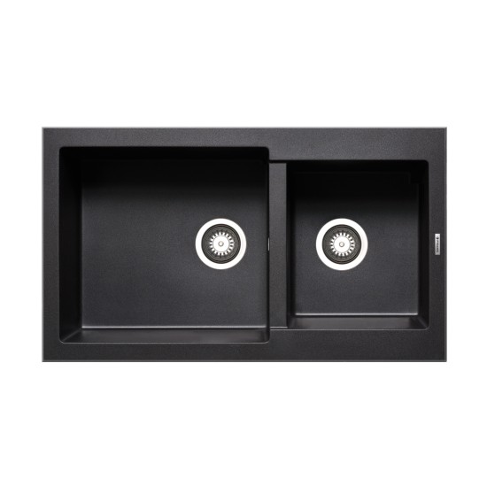 Νεροχύτης Pyramis Pyragranite Alazia Carbon 86*50  τιμή νεροχύτη Νεροχύτες